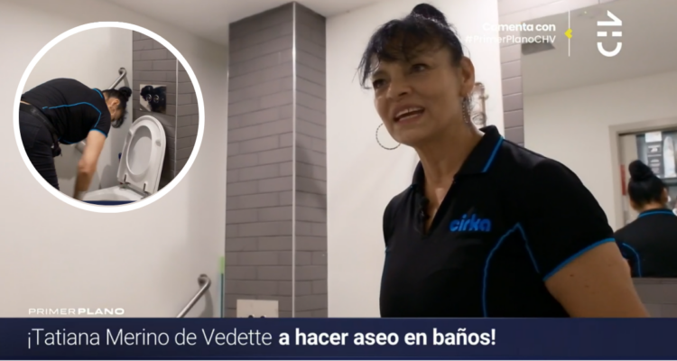 Tatiana Merino en su trabajo en Australia para reportaje de Primer Plano