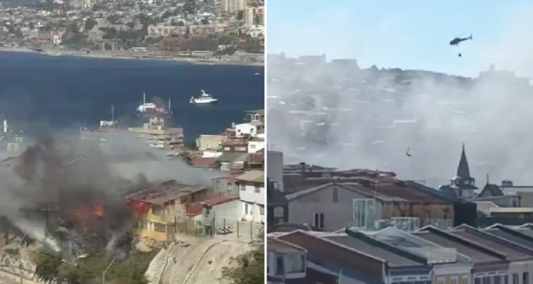 Incendio cerro cordillera