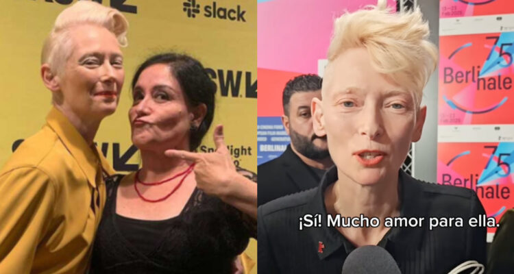 Tilda Swinton y Catalina Saavedra