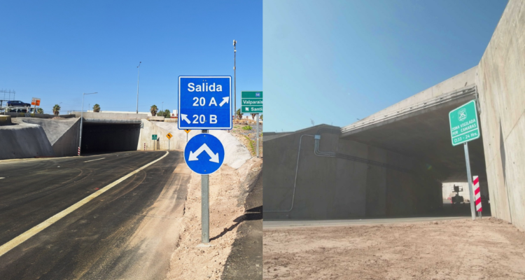 Habilitan conexión bajo nivel a Santiago como parte del nuevo enlace entre Vespucio Norte y Ruta 68