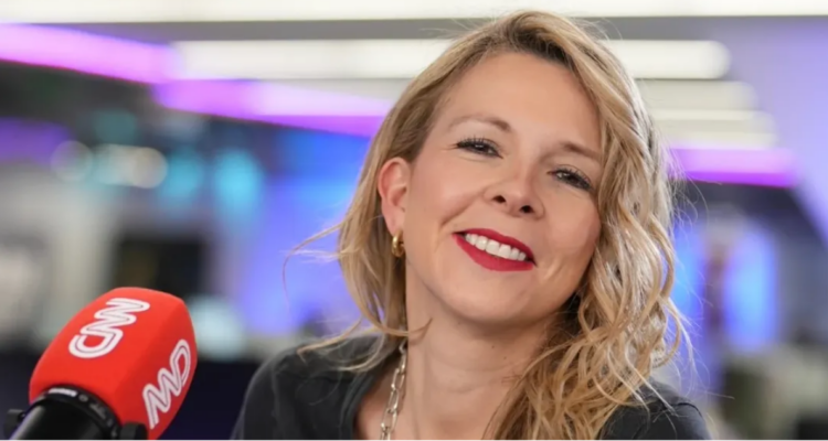 Viviana Encina en su despedida de CNN