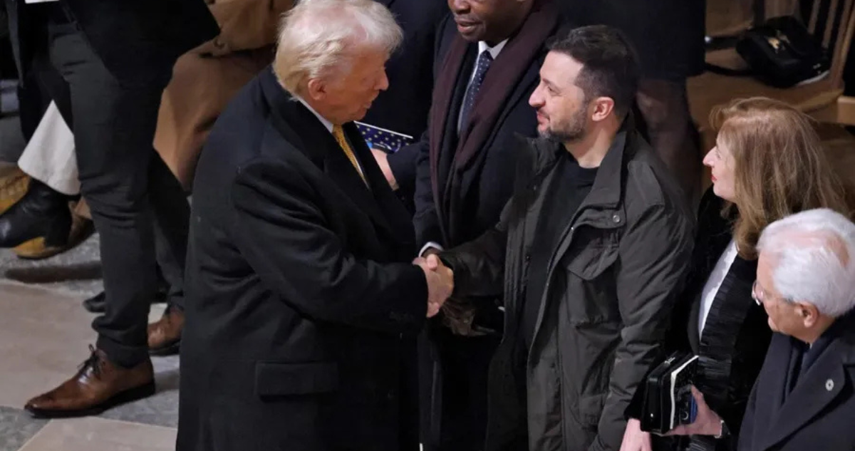 Imagen de archivo de Trump y Zelenski