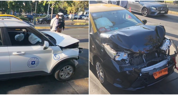 Accidente múltiple en Providencia tras persecución a motochorros: uno de ellos salió eyectado