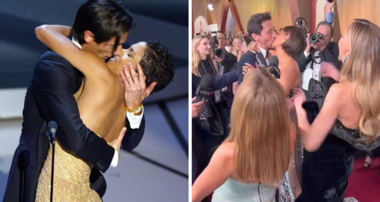Adrien Brody y Halle Berry en los Premios Óscar