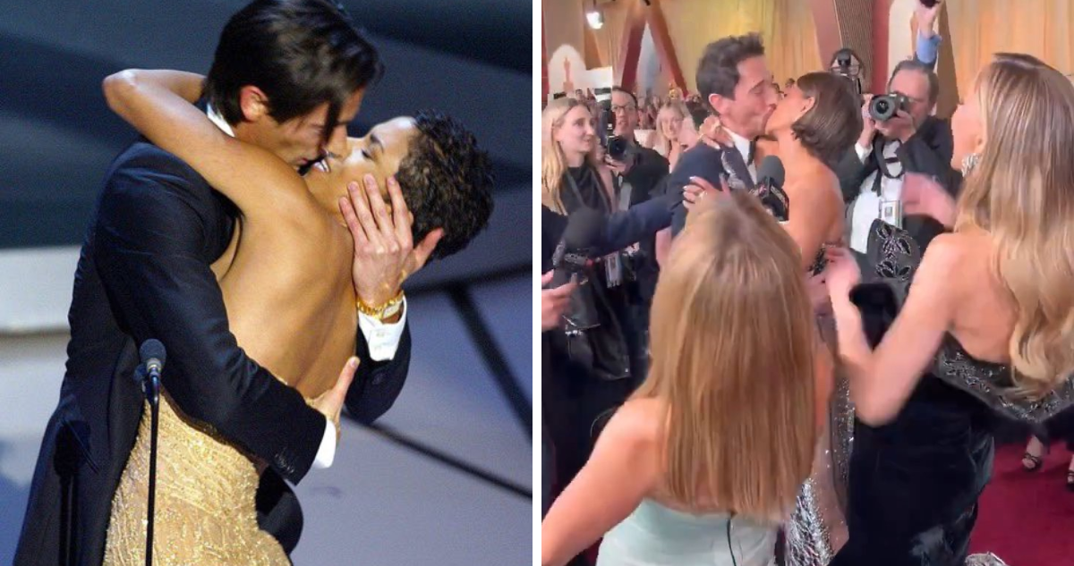Adrien Brody y Halle Berry en los Premios Óscar