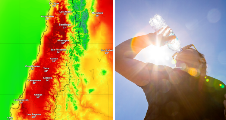 Alerta meteorológica: pronostican hasta 36° este martes en cuatro regiones de la zona central de Chile