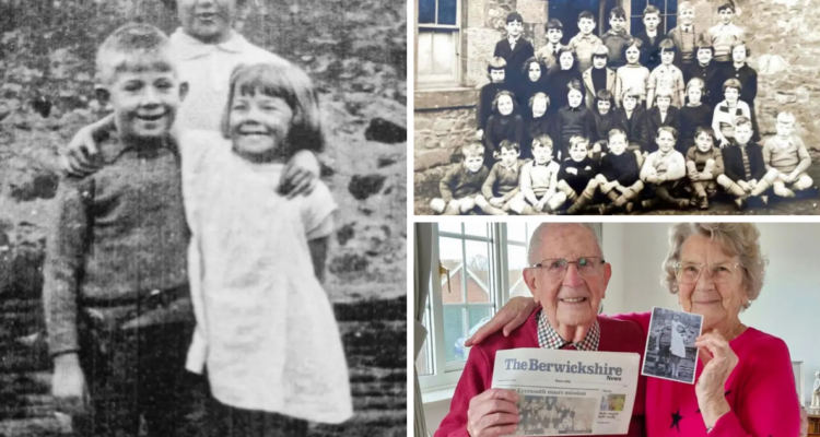 Antigua foto de colegio ayudó a reunir a una pareja de novios de la infancia 85 años después