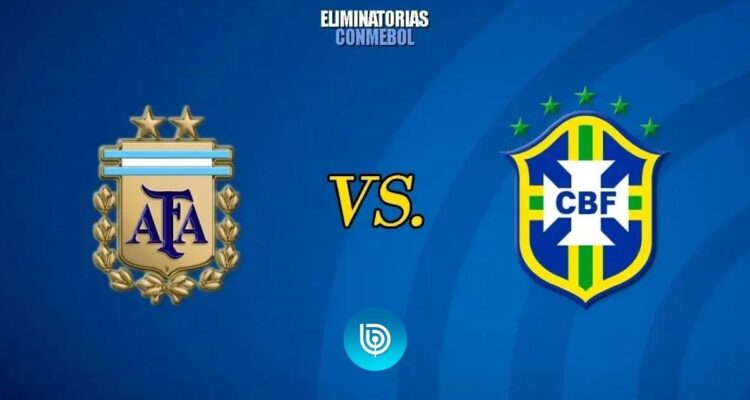 Argentina vs Brasil: donde y a qué hora ver en vivo el partido de Eliminatorias Sudamericanas