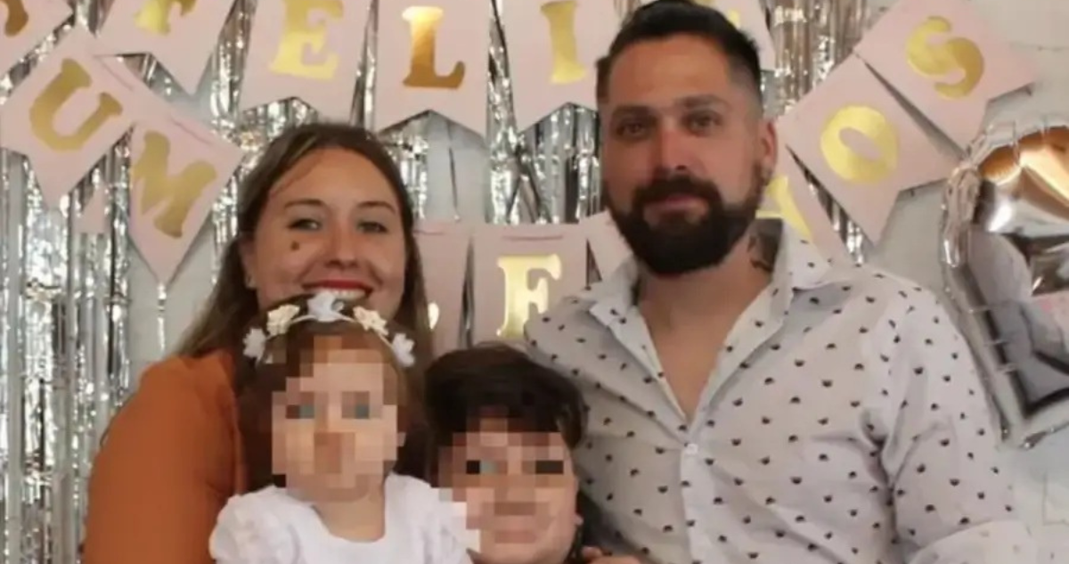 Rubén Zalazar y su familia