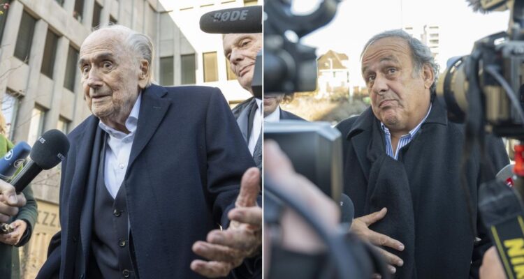 Blatter Platini FIFA