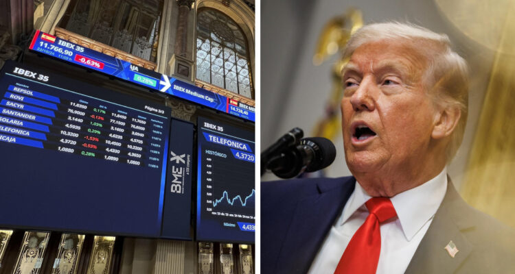 Bolsas europeas reaccionan a la baja por el comienzo de aranceles de Trump a México, Canadá y China