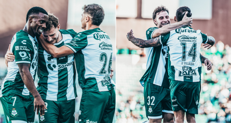 Bruno Barticciotto se luce con doblete para el Santos Laguna.