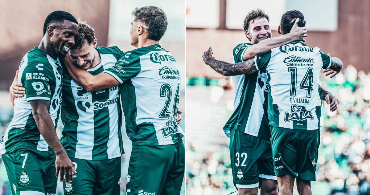 Bruno Barticciotto se luce con doblete para el Santos Laguna.