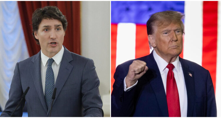 Justin Trudeau y Donald Trump |