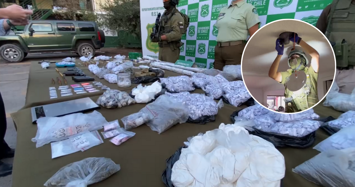 Operativo con más de 500 carabineros desbarata al menos dos bandas en la Región Metropolitana