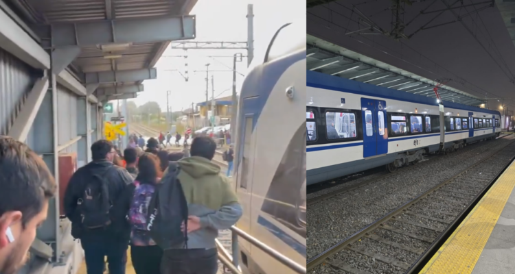 Biotren suspende su servicio Coronel-Concepción tras problema eléctrico provocado por camión