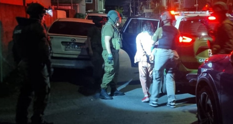 Masivo operativo en Coronel termina con dos detenidos: quedaron en prisión preventiva