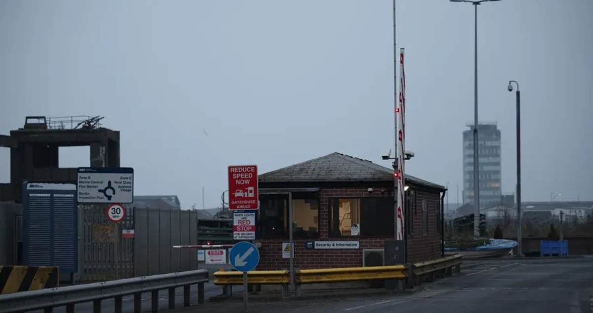 Entrada al puerto de Grimsby
