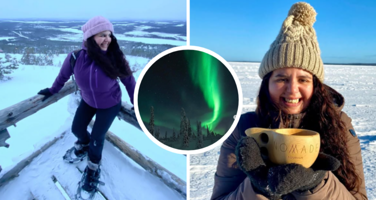 Catherine Ghersi, la primera chilena certificada como guía extrema en Finlandia