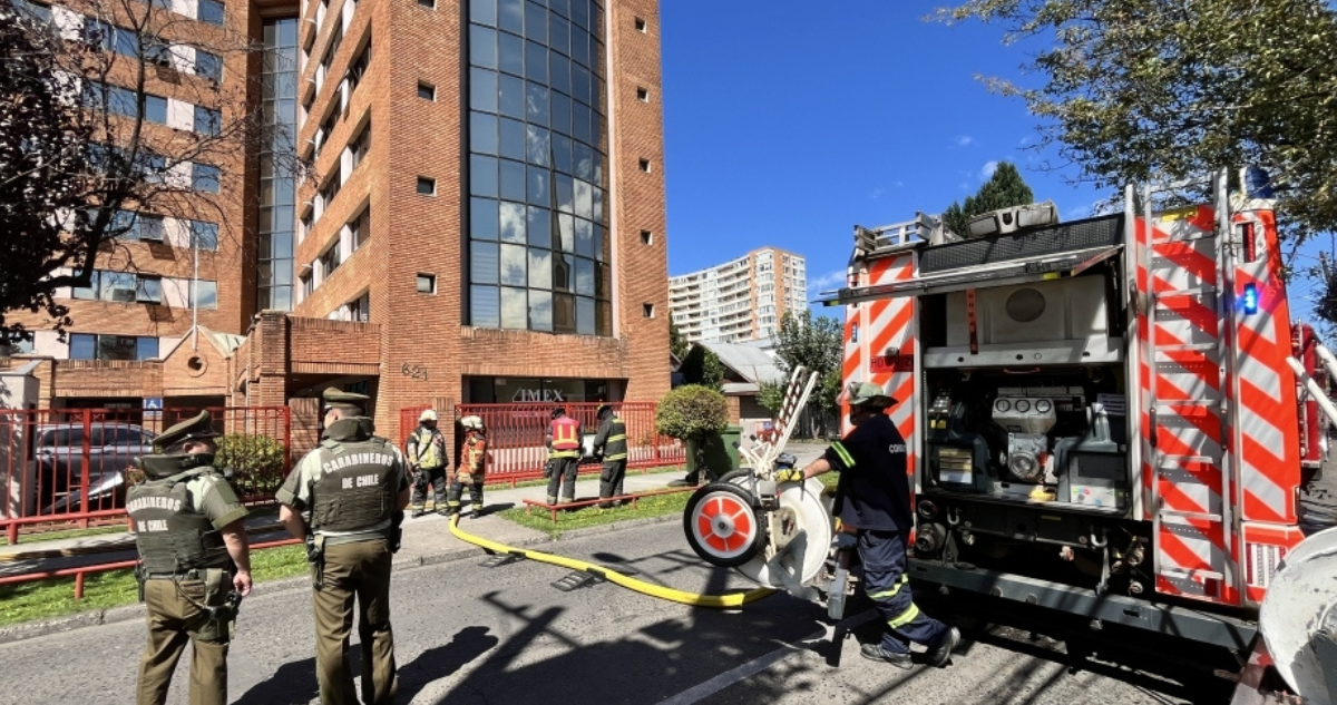 Emergencia química en centro médico en Temuco