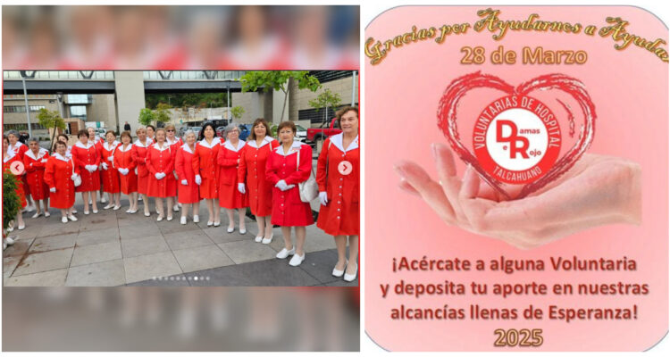 Damas de Rojo de Talcahuano convocan a colaborar en colecta para continuar ayudando a hospitalizados