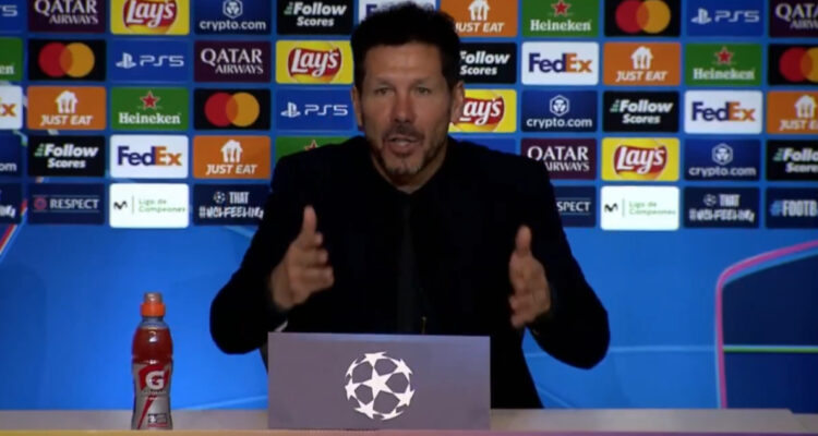 Diego Simeone en la trastienda del Atlético Madrid – Real Madrid en Champions