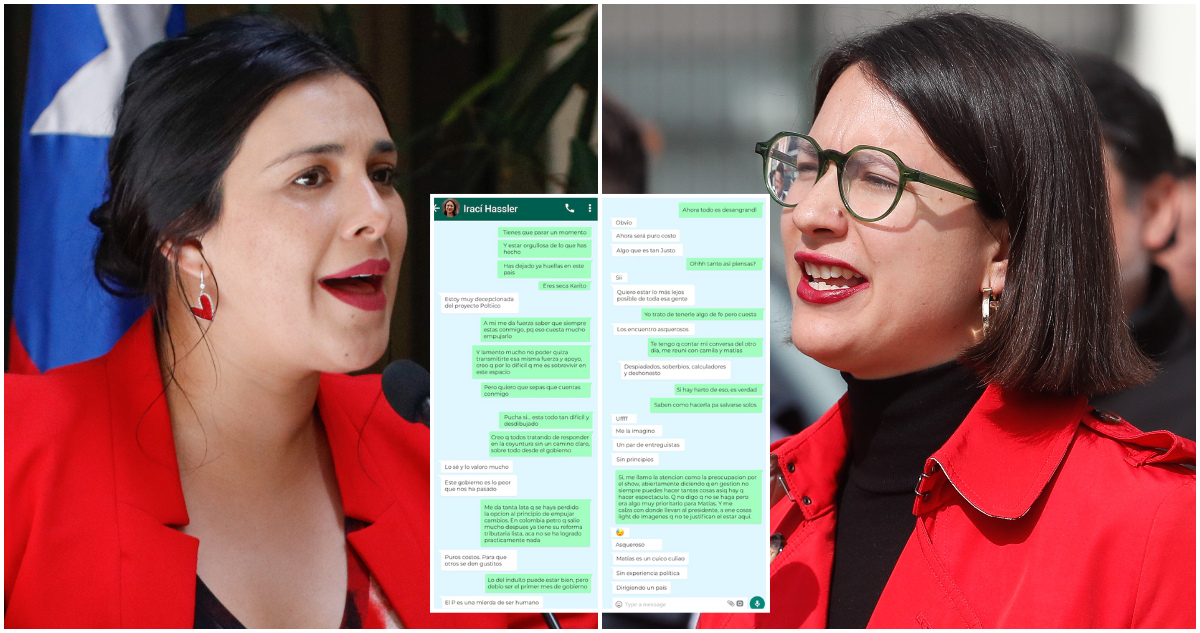 Revelan contenido de los chats entre Karol Cariola e Irací Hassler: “El P es una mierda de ser humano”
