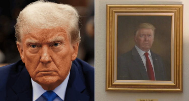 Retrato de Donald Trump