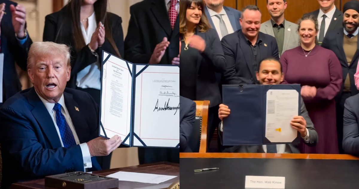 Gobernador canadiense parodia a Trump y prohíbe vender licores de EEUU