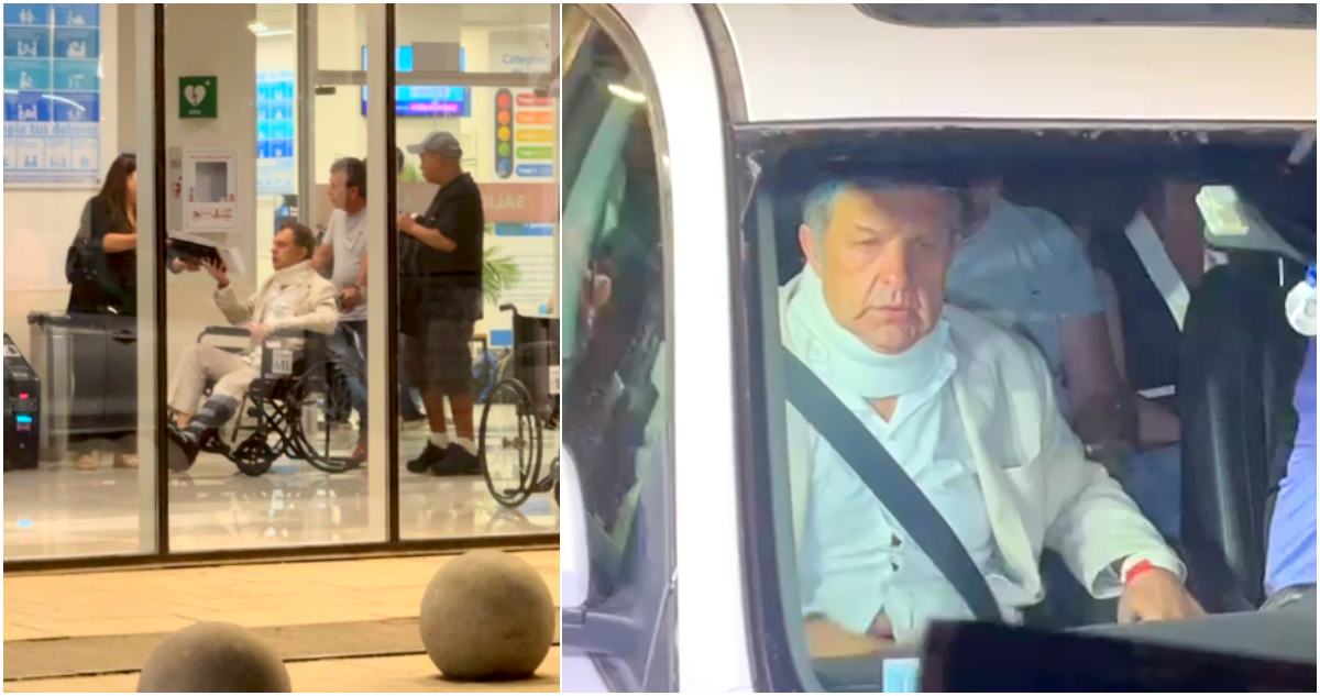 En silla de ruedas y cuello ortopédico: Aníbal Mosa constata lesiones tras altercado con Carlos Cortés