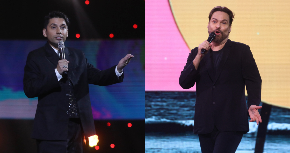 Fabrizio Copano y George Harris en el Festival de Viña