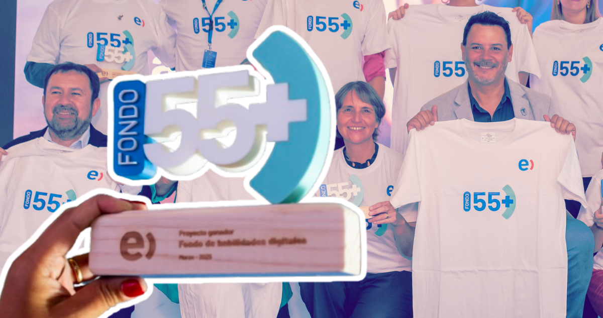 Fondo 55+ de Entel financiará con $300 millones a seis proyectos para reducir brecha digital en Chile