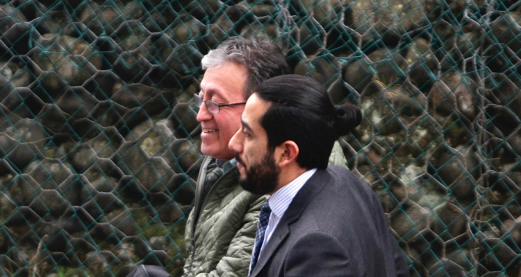 Imagen de Gervoy Paredes previo a inicio de su huelga de hambre líquida