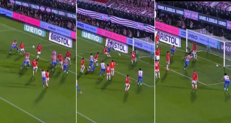 El gol de Alderete que adelantó a Paraguay ante Chile: sufre La Roja