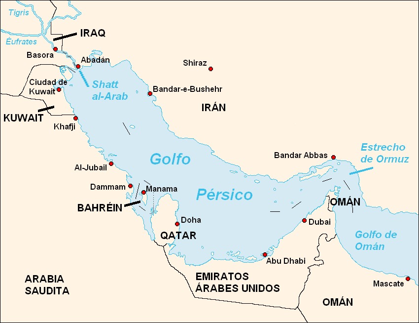 Otros países con disputas por nombres o denominaciones geográficos en el mundo, además de Estados Unidos y el golfo de México y América.