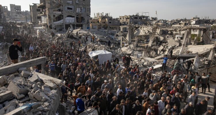 Palestinos protestan contra Hamás en Beit Lahia
