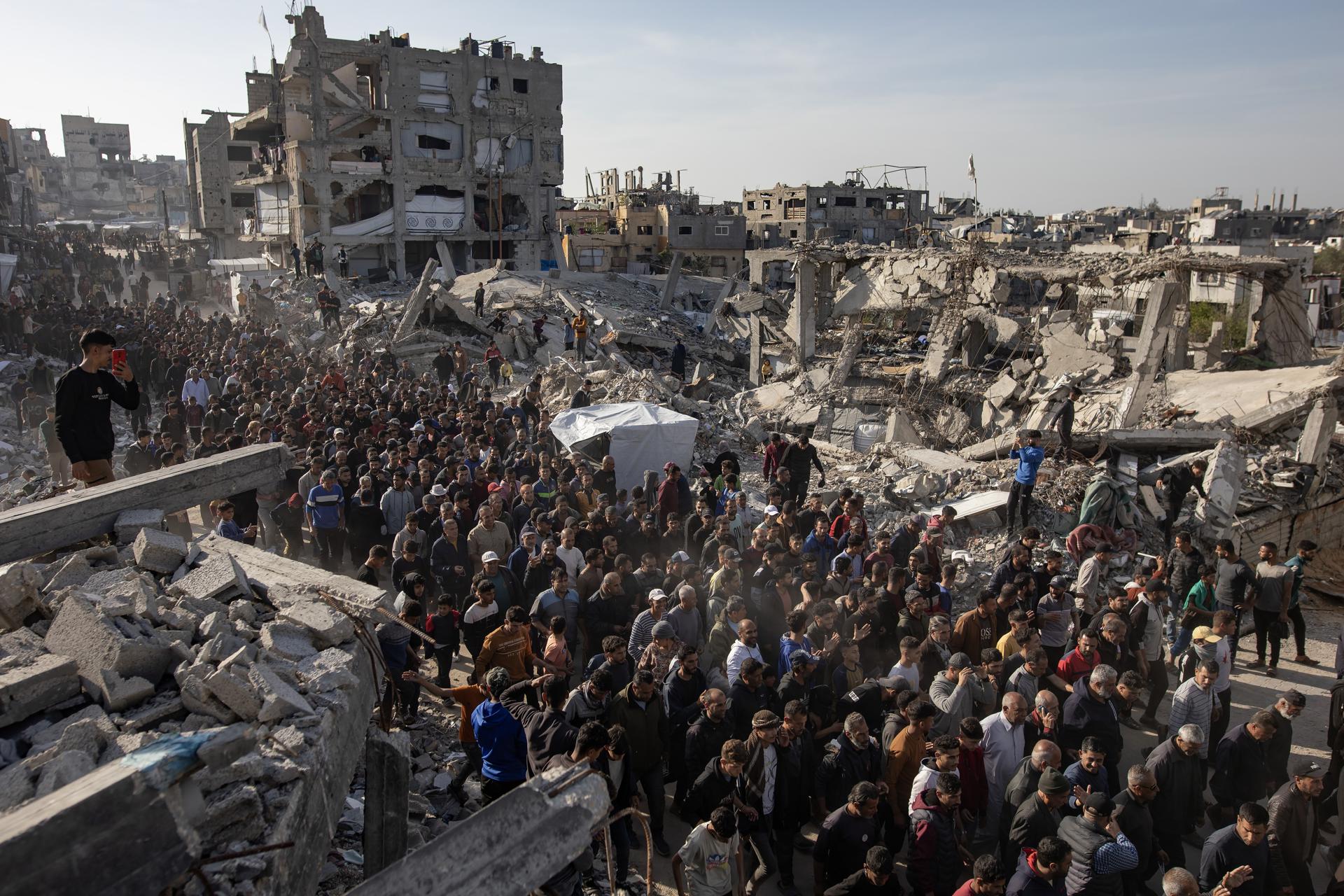 Palestinos protestan contra Hamás en Beit Lahia