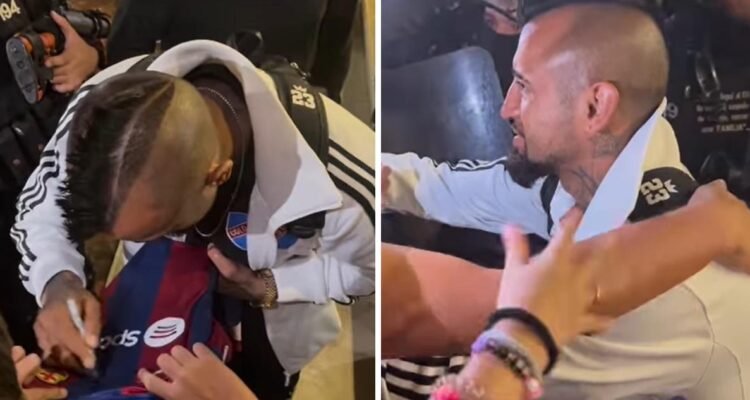 Arturo Vidal y Colo Colo fueron recibidos como ídolos en Colombia.