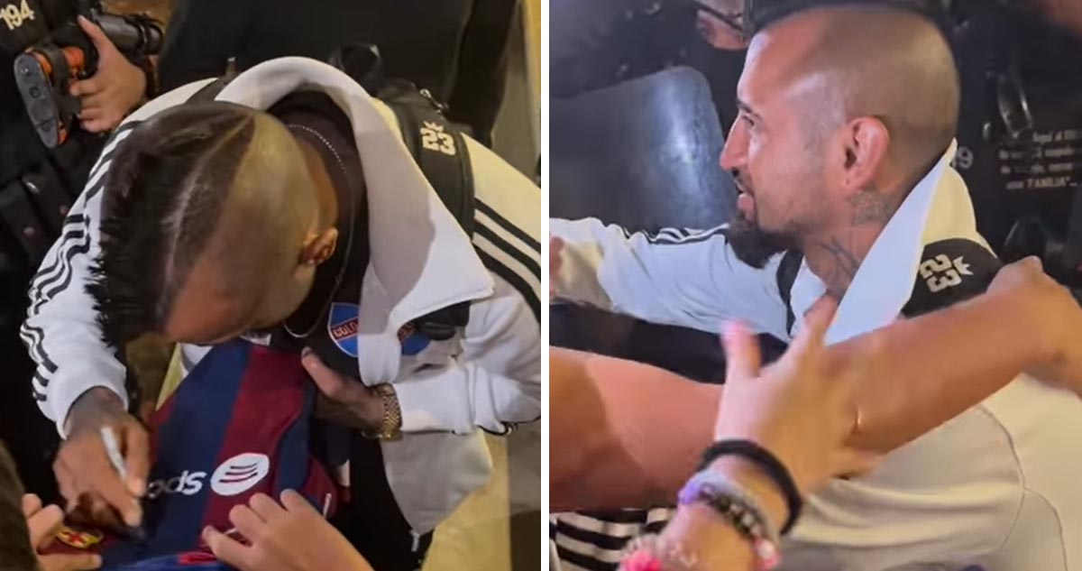 Arturo Vidal y Colo Colo fueron recibidos como ídolos en Colombia.