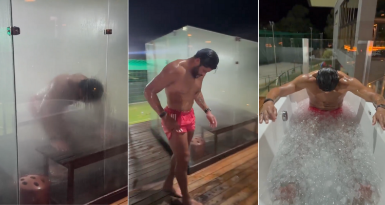 El intenso entrenamiento de recuperación de Hulk.