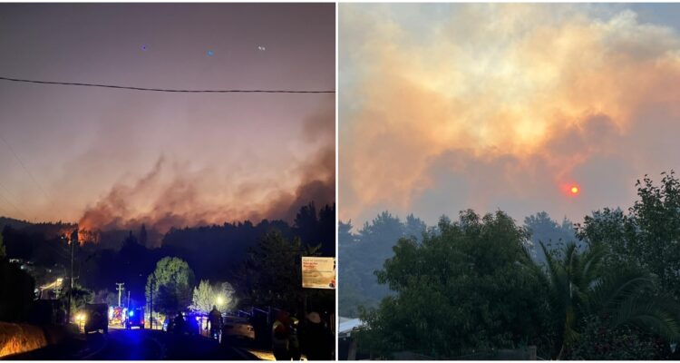 Incendio forestal en Santa Juana