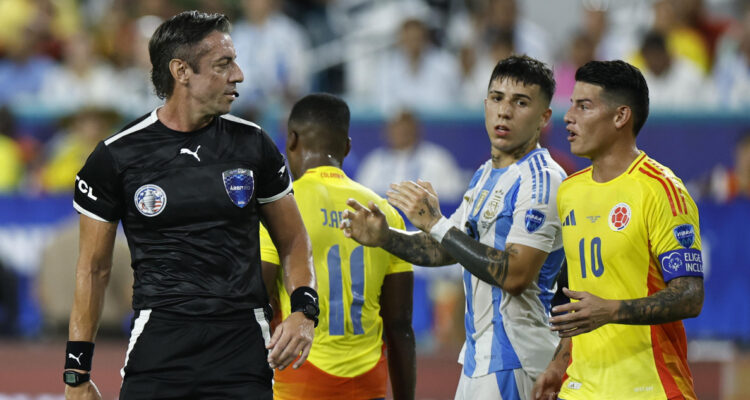 James Rodríguez en la final de Copa América 2024