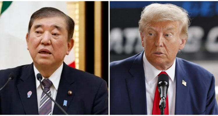 El primer ministro japonés, Shigeru Ishiba, y el presidente de EEUU, Donald Trump