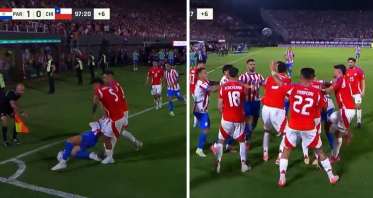 Paulo Díaz desató gresca ante Paraguay y jugador guaraní lo amenazó.