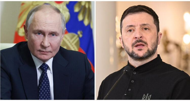 Vladimir Putin y Volodimir Zelenski