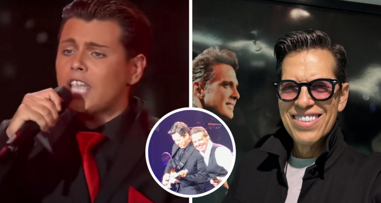 Bry On, doble chileno de Luis Miguel (derecha) y Kiko Cibrián, productor de Luis Miguel (izquierda)