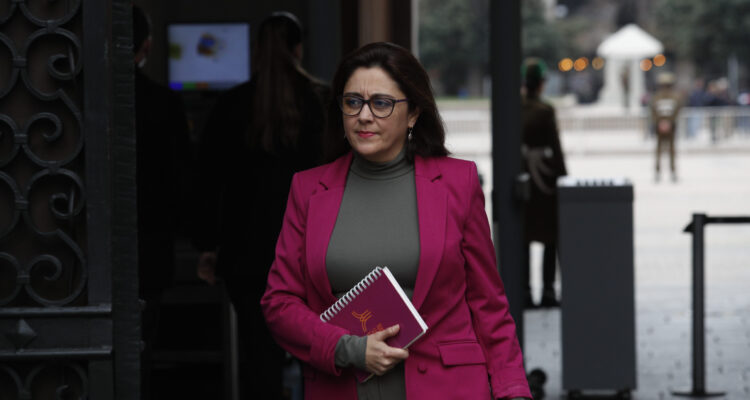 Marcela Sandoval en La Moneda.