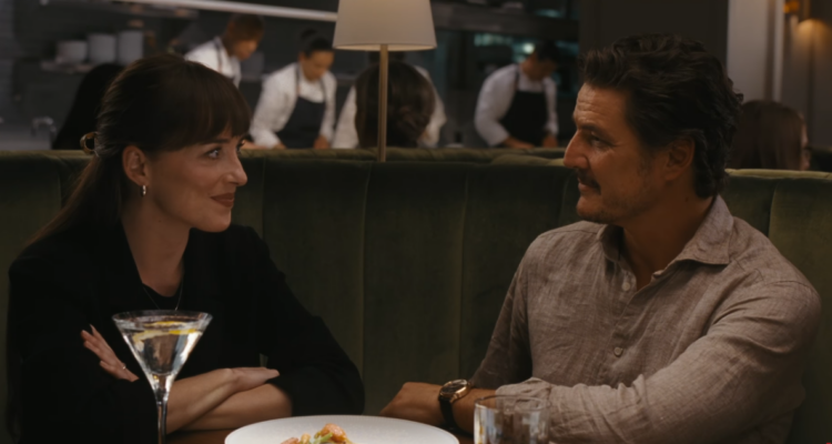 Dakota Johnson y Pedro Pascal en ‘Materialists’ en referencia a tráiler de la cinta