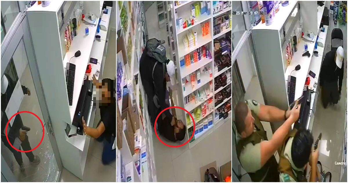 Menor armado asaltó farmacia en Puente Alto: apuntó a víctima en la cabeza y carabineros lo detuvo