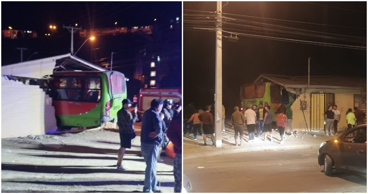 Micro incrustada en sede vecinal en Valparaíso